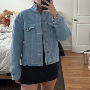 Light Blue Corduroy Jacket